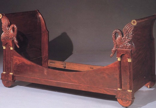 Empire Ormolu Mounted Mahogany Bed